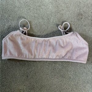 Shimmery Pink Bikini Top